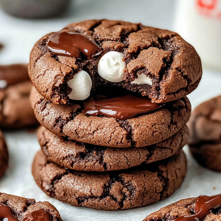 Indulge in Marshmallow and Nutella Stuffed Chocolate Cookies