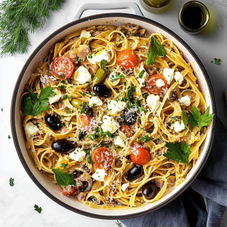 Quick & Zesty Mediterranean One Pot Pasta Recipe
