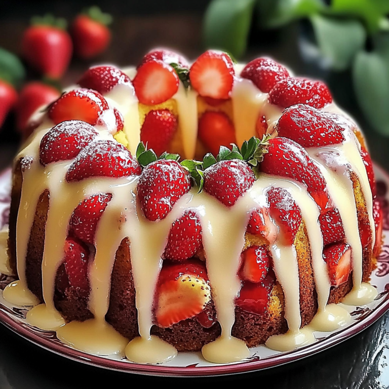 Indulge in The Ultimate Strawberry Cream Cheese Pound Cake
