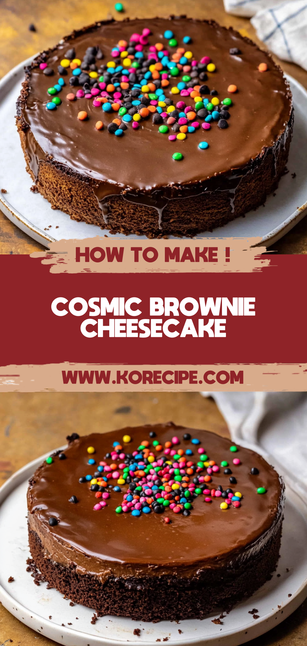 Cosmic Brownie Cheesecake