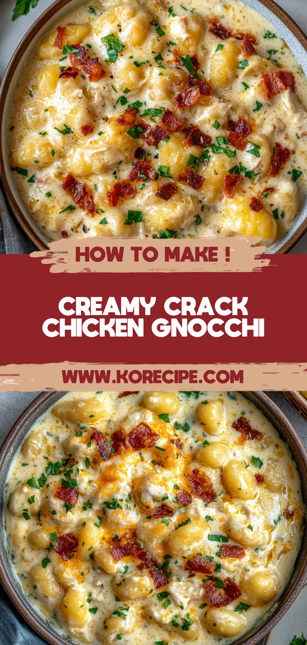 Creamy Crack Chicken Gnocchi