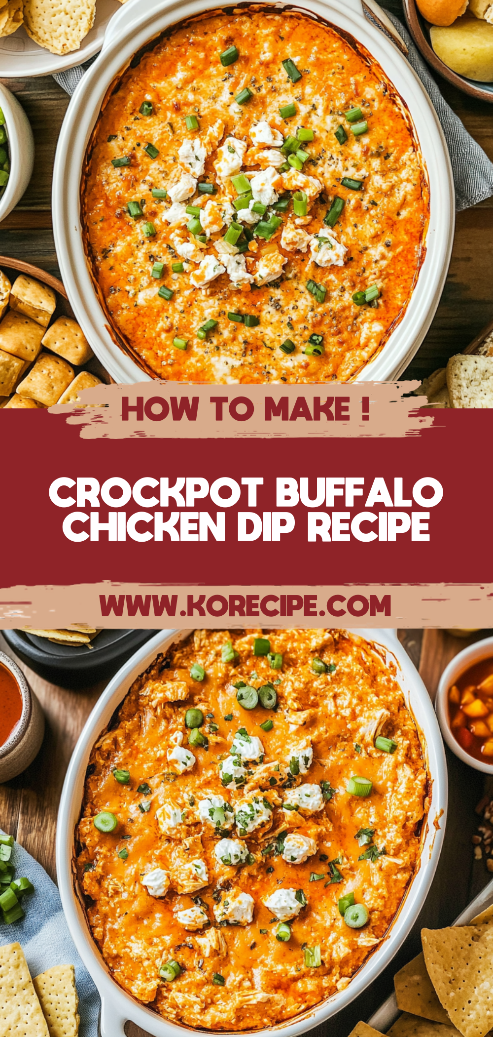 Crockpot Buffalo Chicken Dip Recipe