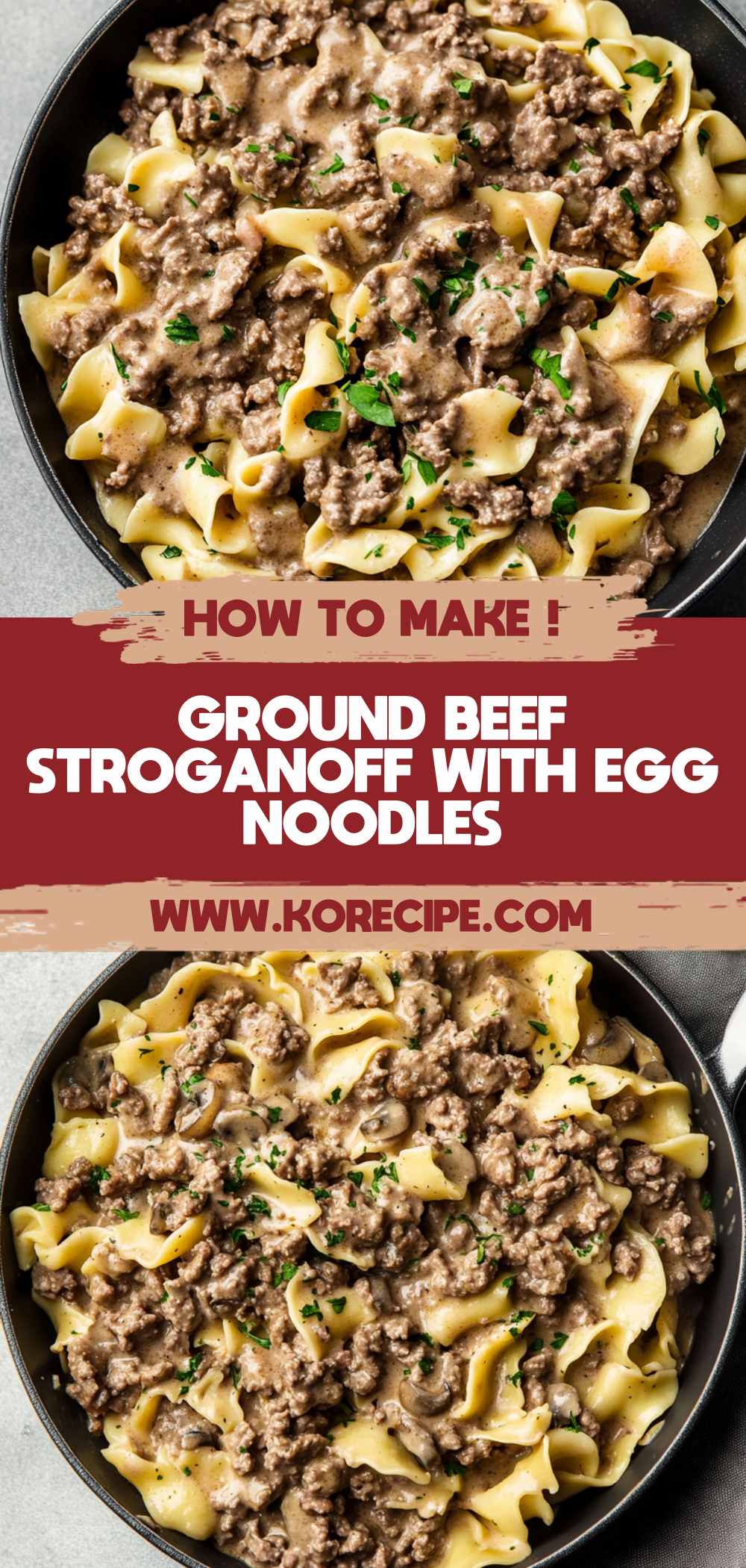 Ground Beef Stroganoff