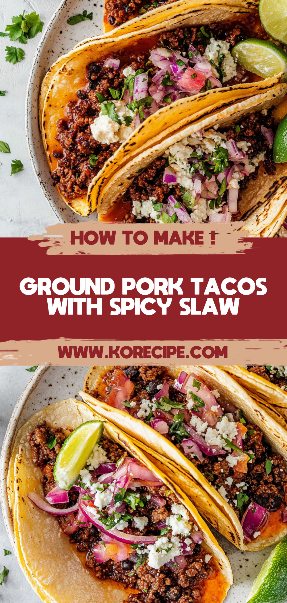 Ground Pork Tacos