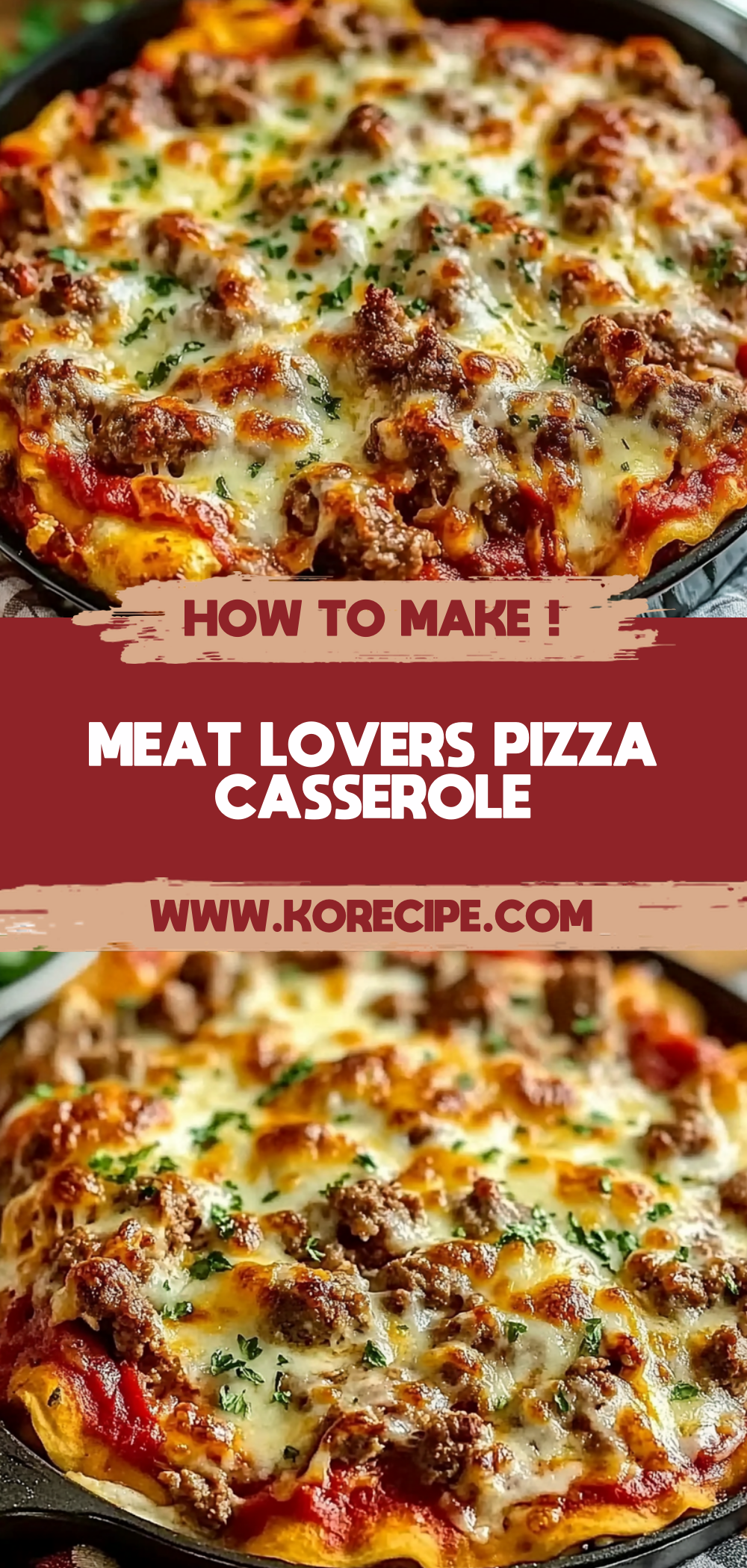 Meat Lovers Pizza Casserole
