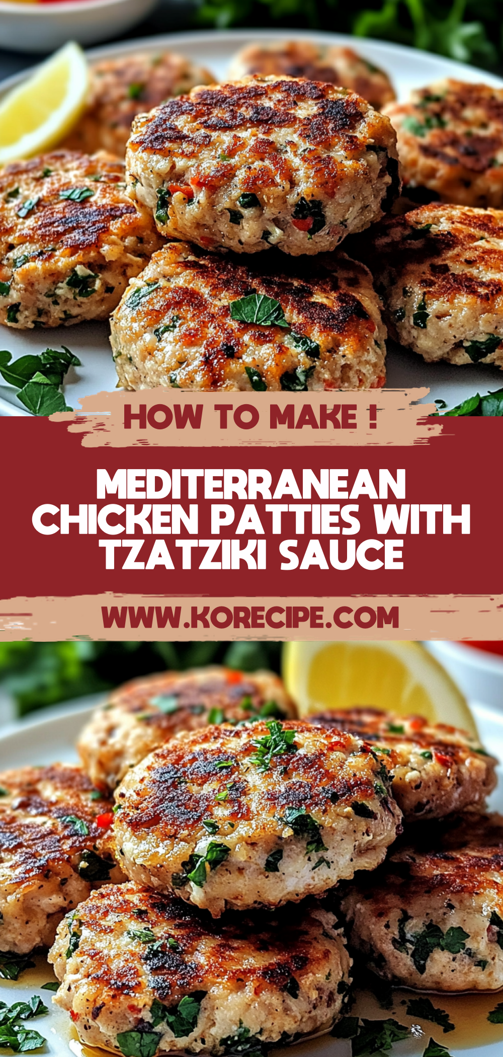 Mediterranean Chicken Patties