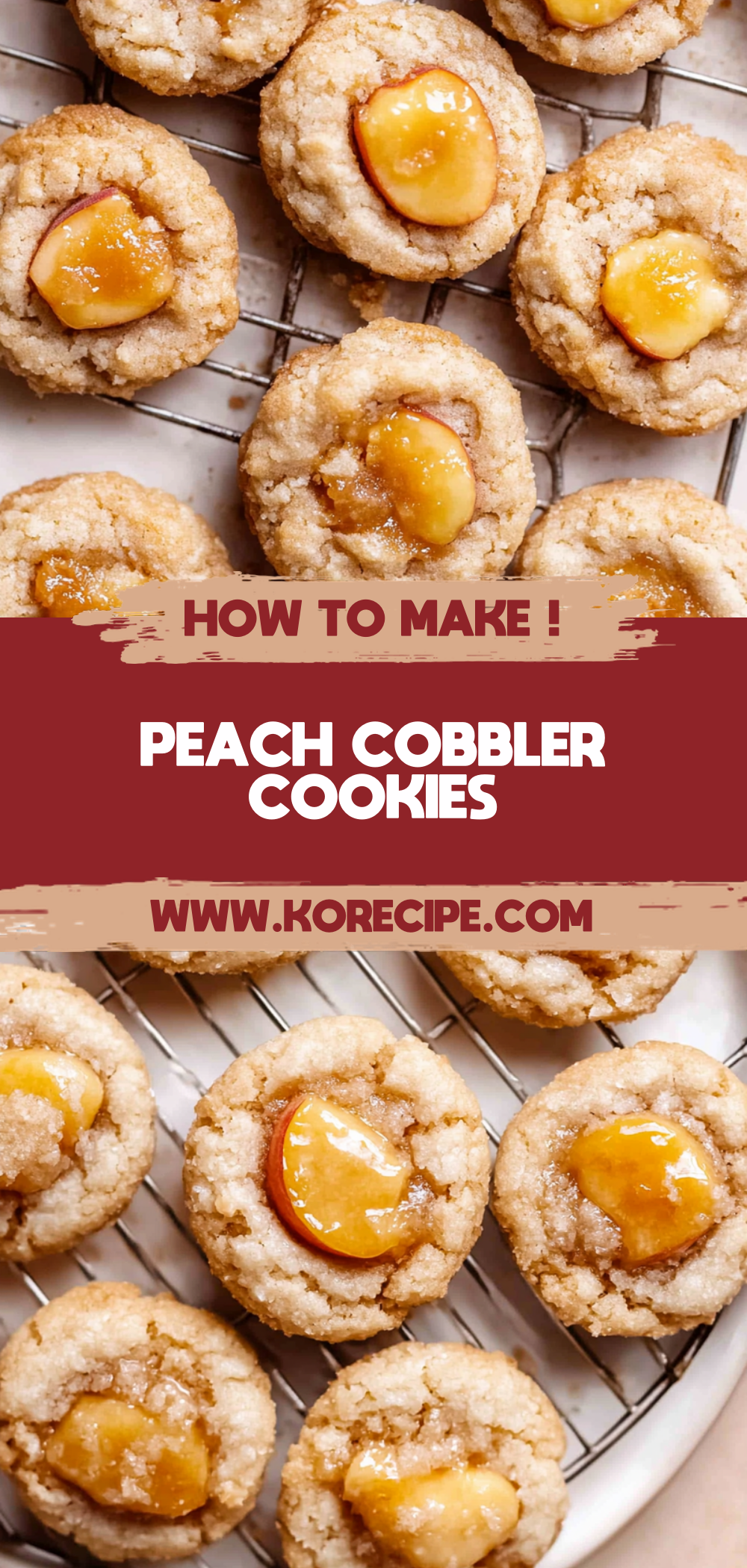 Peach Cobbler Cookies
