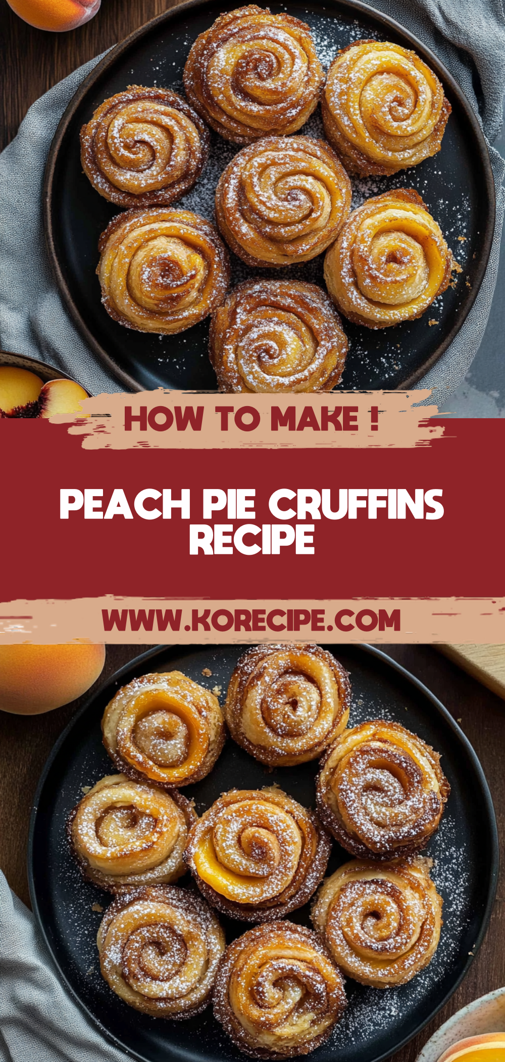 Peach Pie Cruffins Recipe