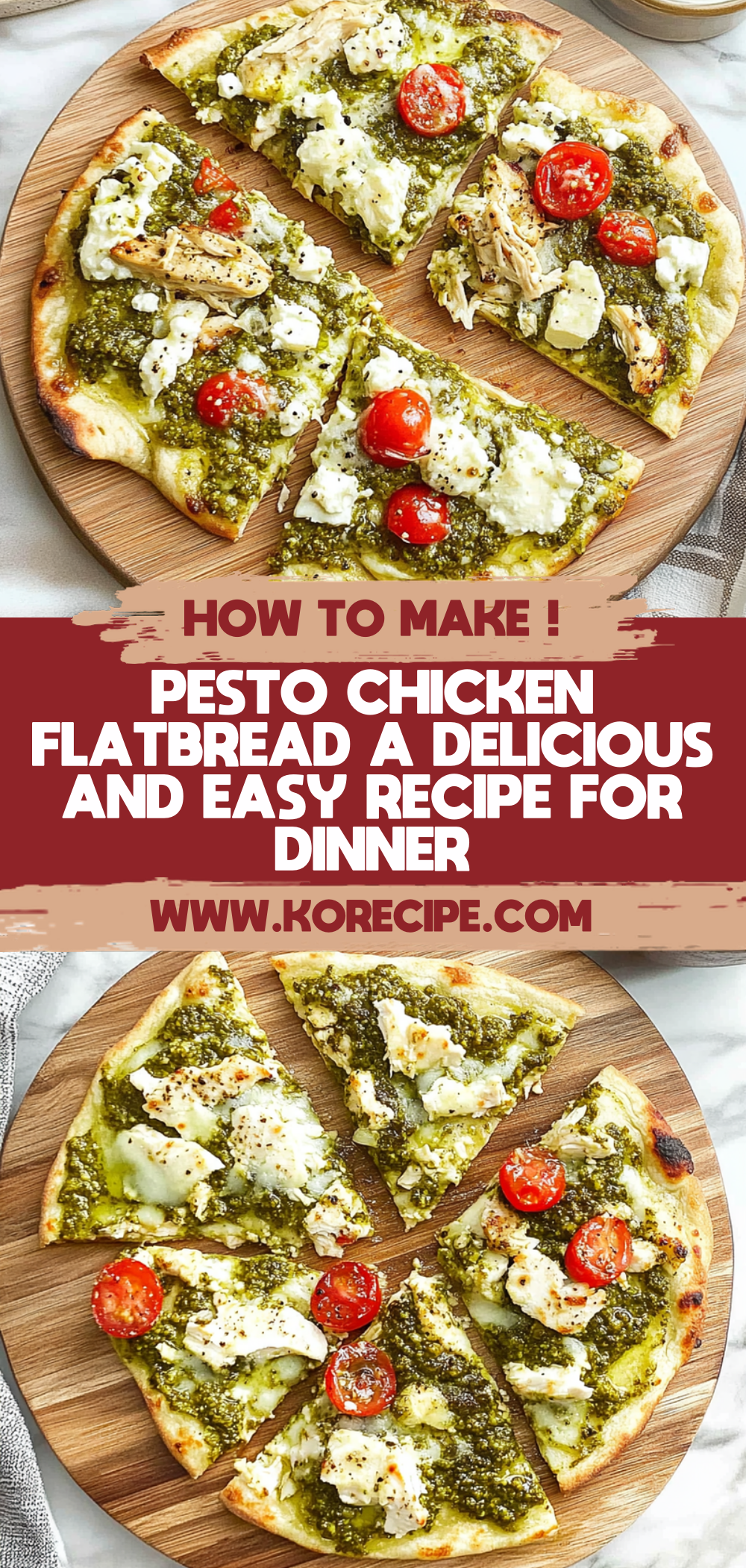 Pesto Chicken Flatbread: A Delicious and Easy Recipe for Dinner