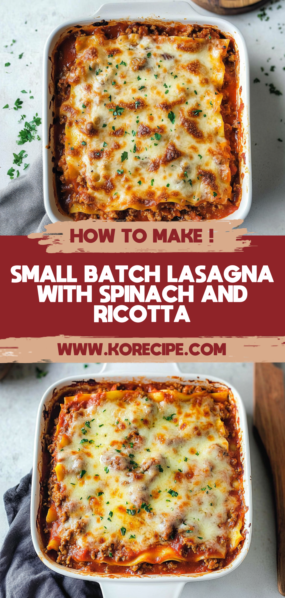 Small Batch Lasagna
