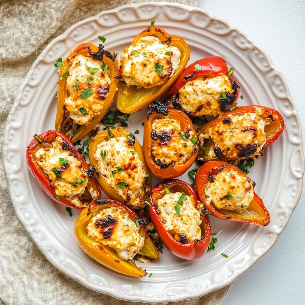 Air Fryer Cream Cheese Stuffed Mini Peppers: Irresistibly…
