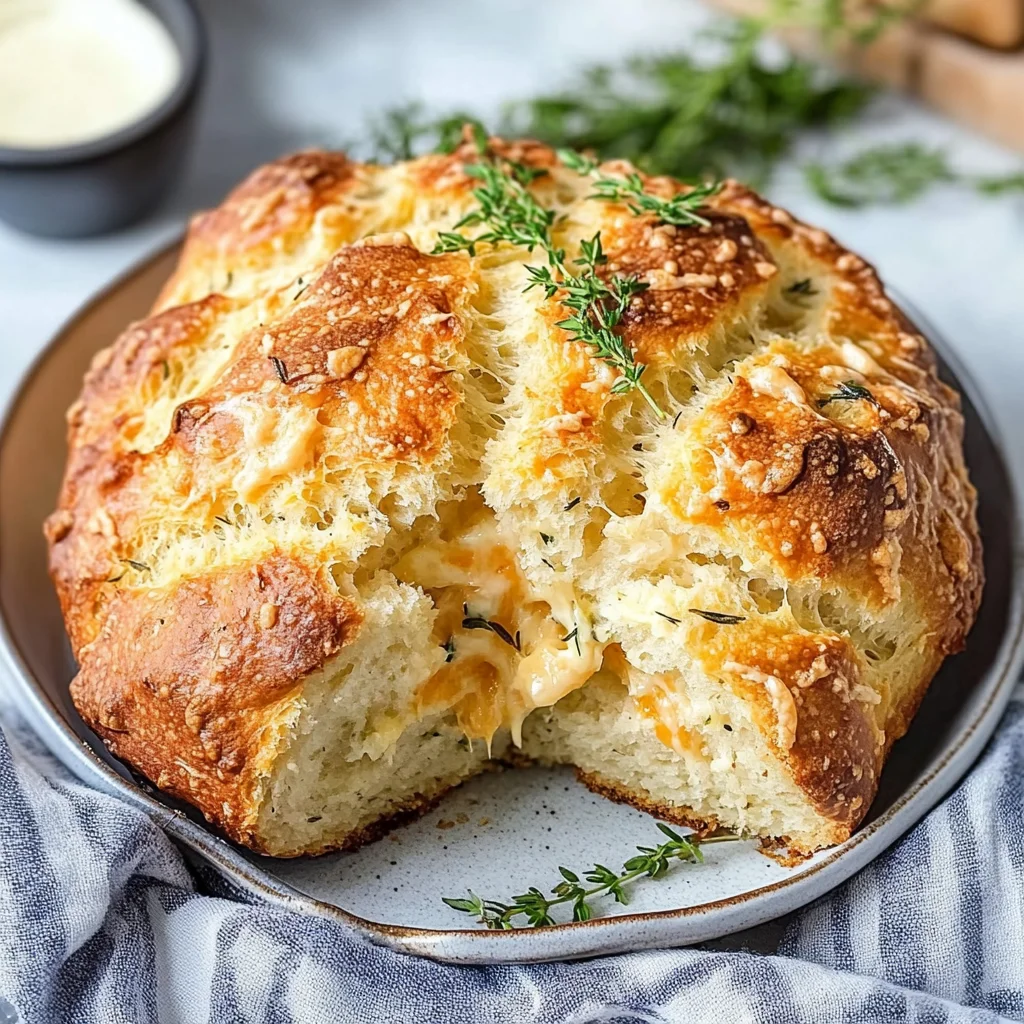 Cheddar and Herb Soda Bread: Warm and Cheesy Delight