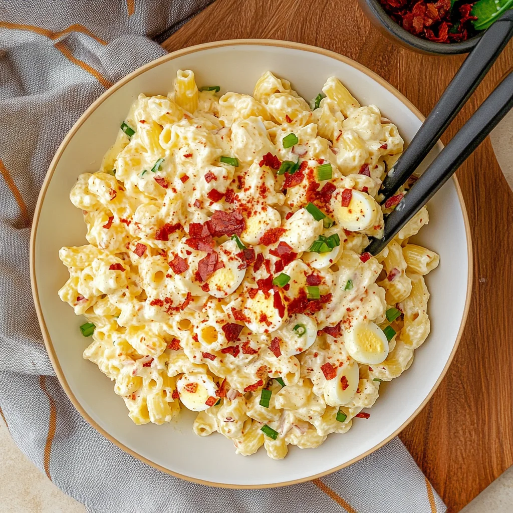 Creamy Deviled Egg Pasta Salad: A Flavor Explosion!
