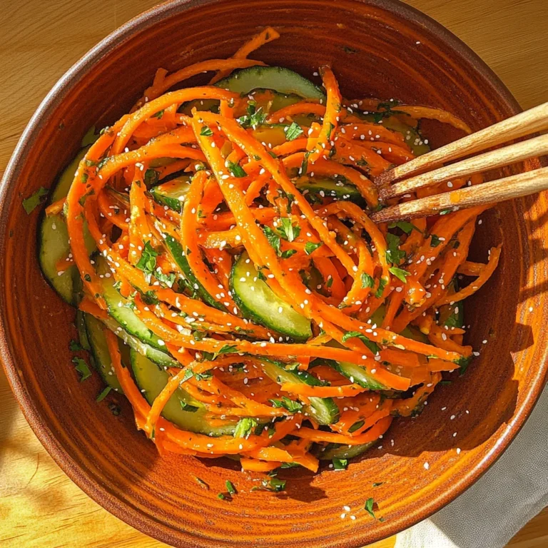 Cucumber Carrot Salad: Refreshingly Crunchy Delight
