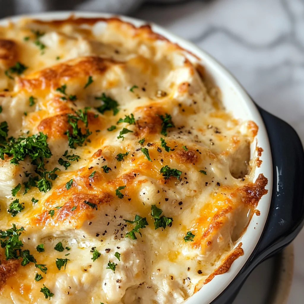 Easy Low Carb Chicken Casserole: Creamy and Cheesy Bliss