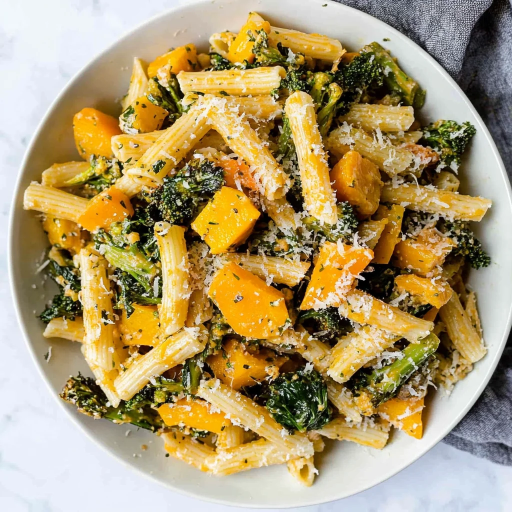 Fall Pasta Salad with Butternut Squash and Brussels: Cozy…