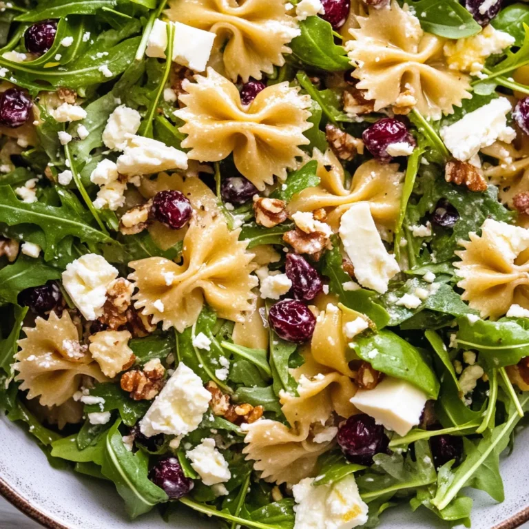 Feta & Cranberry Rigatoni Salad with Lemon Vinaigrette: B…