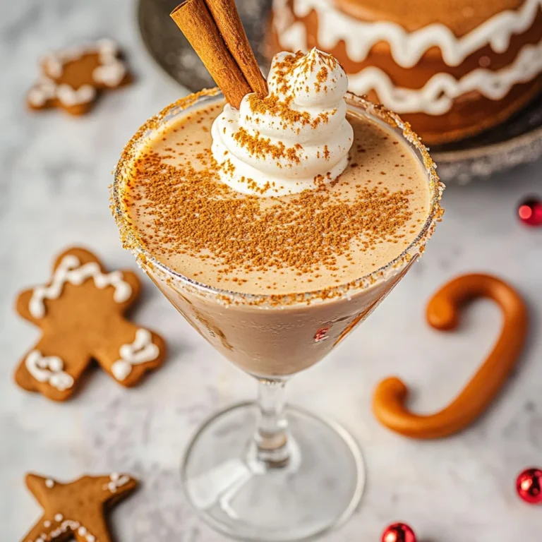 Gingerbread Martini: Cozy and Delightfully Spicy