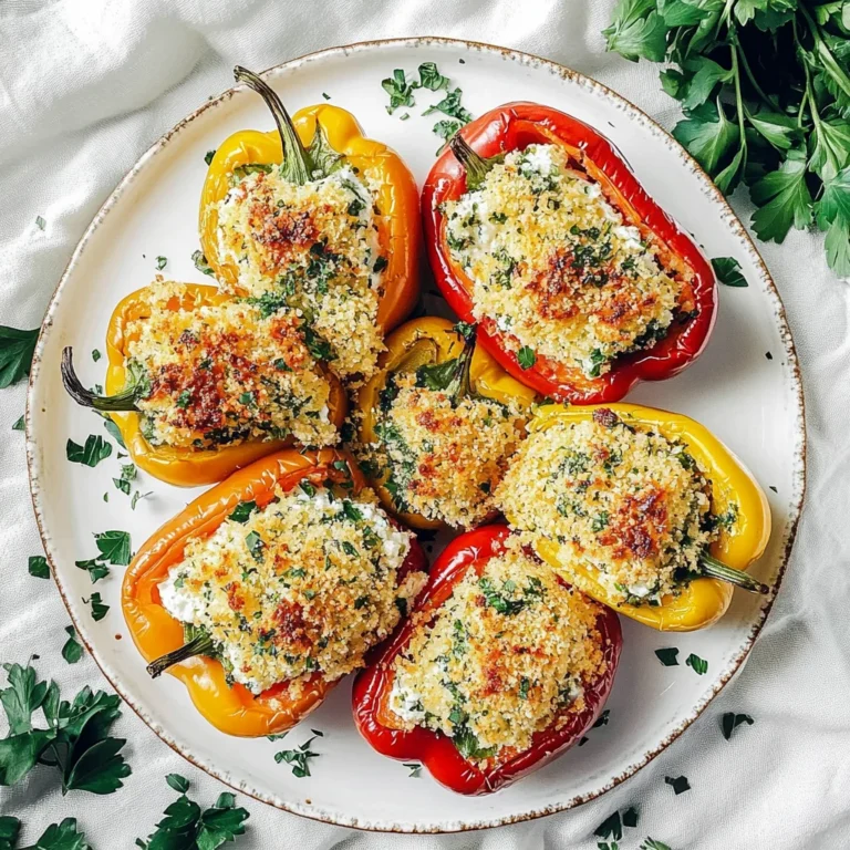Herby Ricotta Stuffed Peppers: Comfort in Every Bite