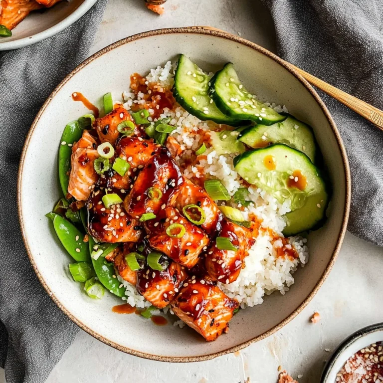 Honey Sriracha Salmon Bowls: Sweet and Spicy Delight