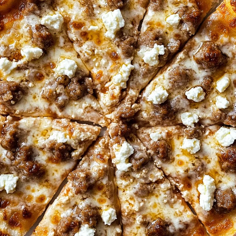 Hot Sausage Feta Honey Pizza: Spicy and Sweet Bliss