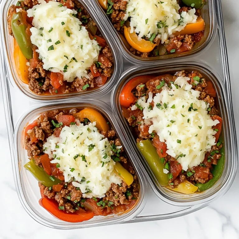 Meal Prep Unstuffed Pepper Bowls: Effortless Comfort Food