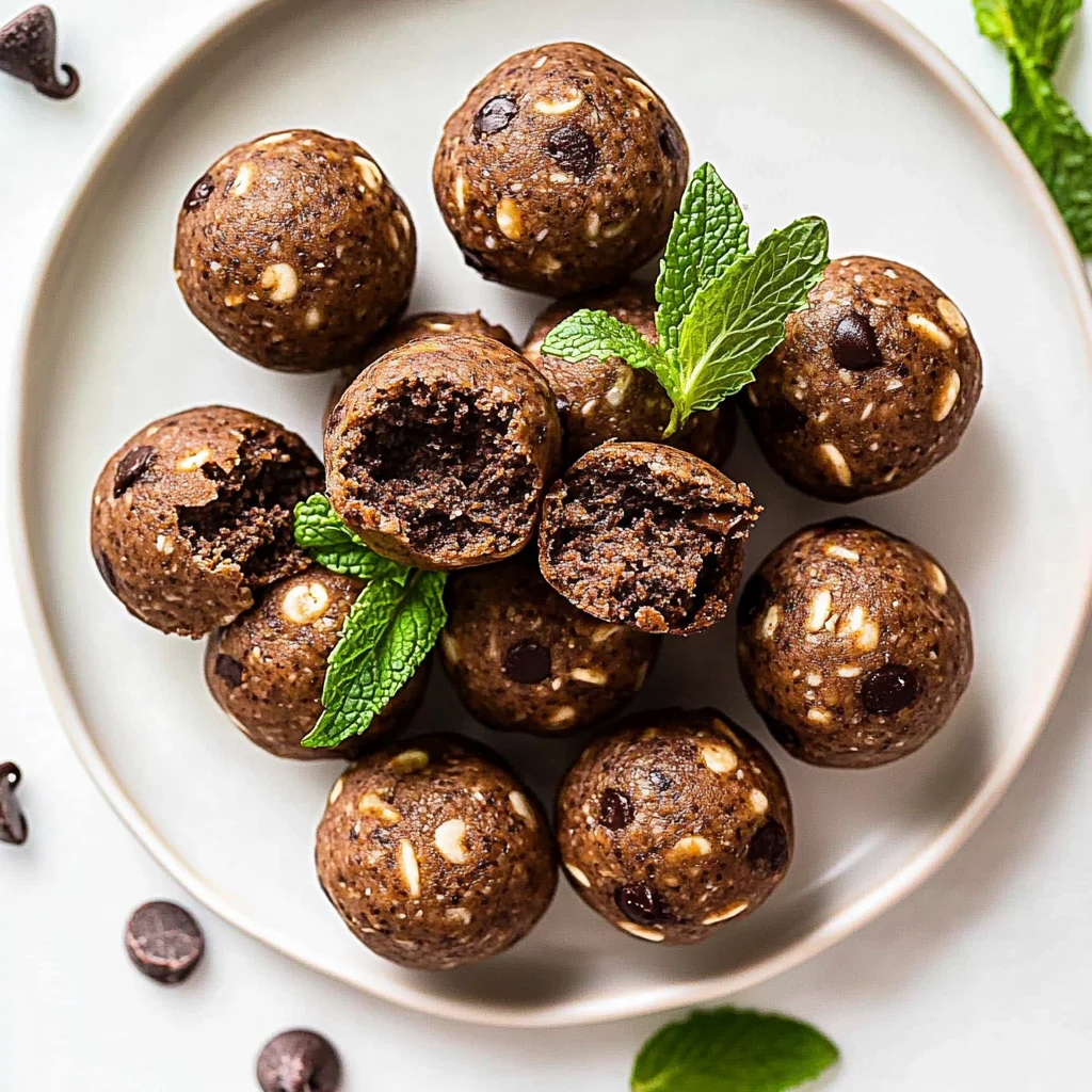 Mint Chocolate Chip Protein Balls: Guilt-Free Indulgence