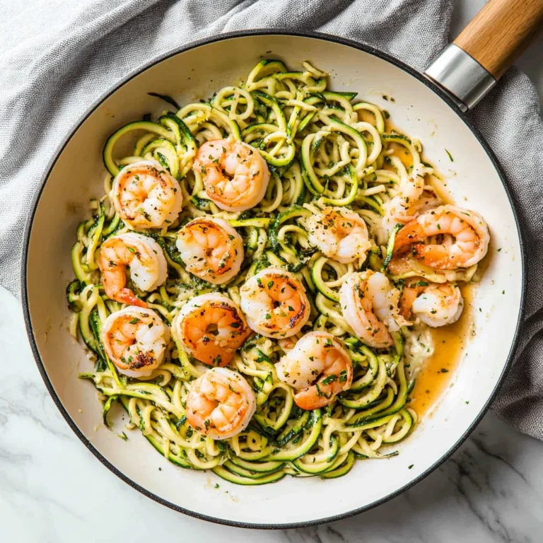 One Pan Garlic Shrimp And Zucchini Noodles: Quick and Del…