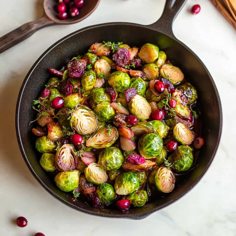 Orange Maple Glazed Brussels Sprouts with Cranberries: Ir…