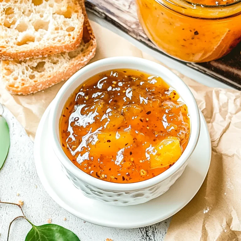 Peach Jalapeno Jam Recipe: Sweet and Spicy Delight