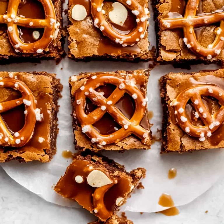 Salted Caramel Pretzel Blondies: The Ultimate Sweet & Sal…