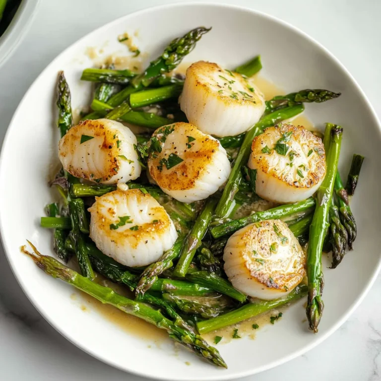 Seared Scallop Bowls with Asparagus & Creamy Sauce: Divin…