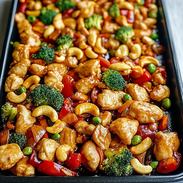 Sheet Pan Cashew Chicken: Quick and Delicious Dinner Delight