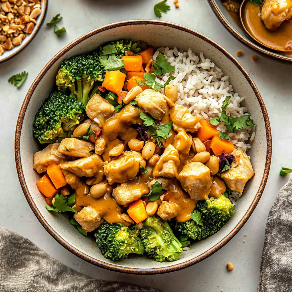 Thai Peanut Chicken Bowls: An Incredible Essential Recipe