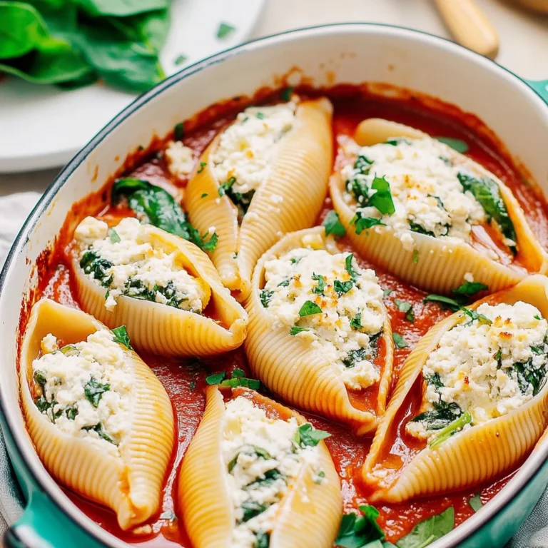 Tofu Ricotta Stuffed Shells with Spinach: Comforting & Cr…
