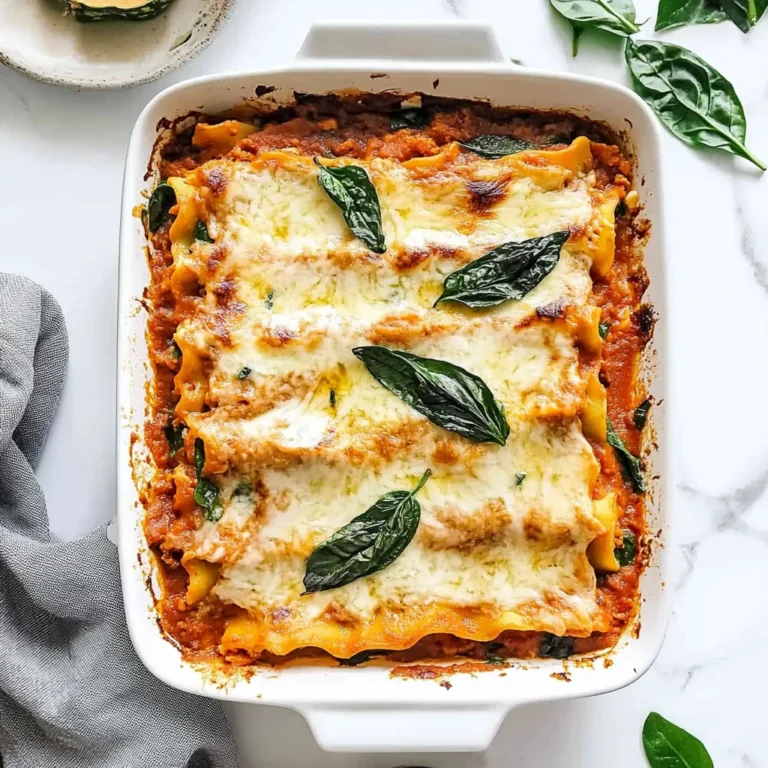 Vegetarian Pumpkin Spinach Lasagna: Cozy Comfort Food