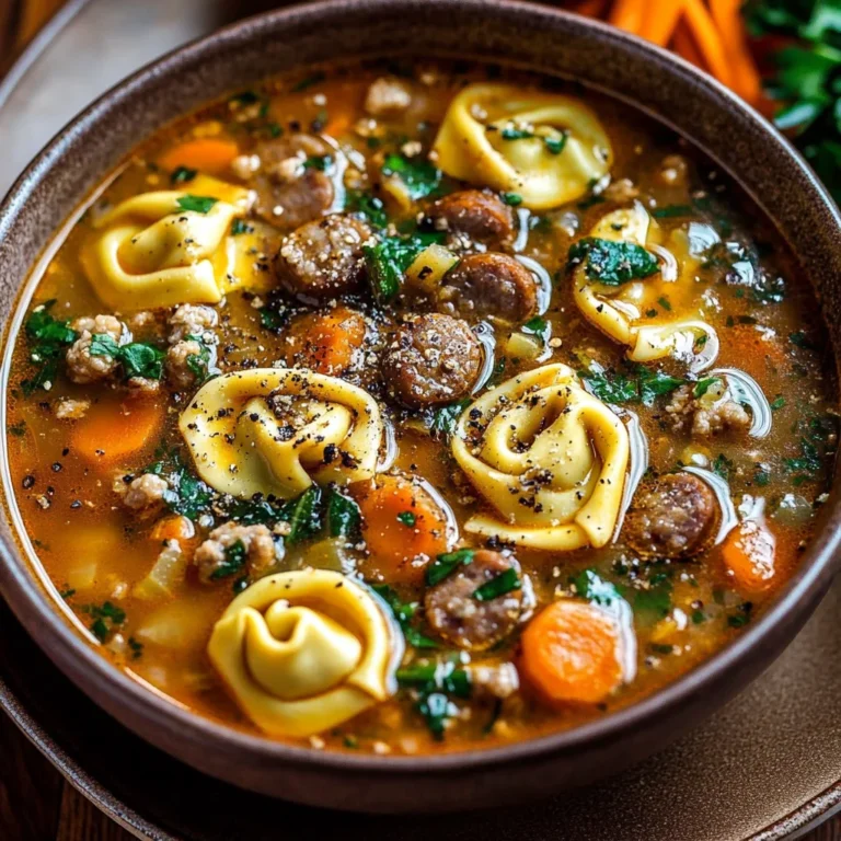 Autumn Tortellini Soup with Sausage: Cozy Comfort Food