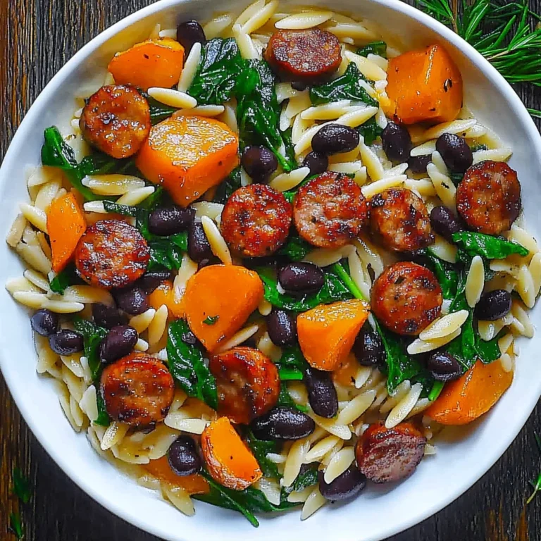 Butternut Squash and Black Bean Orzo: Cozy and Nutritious