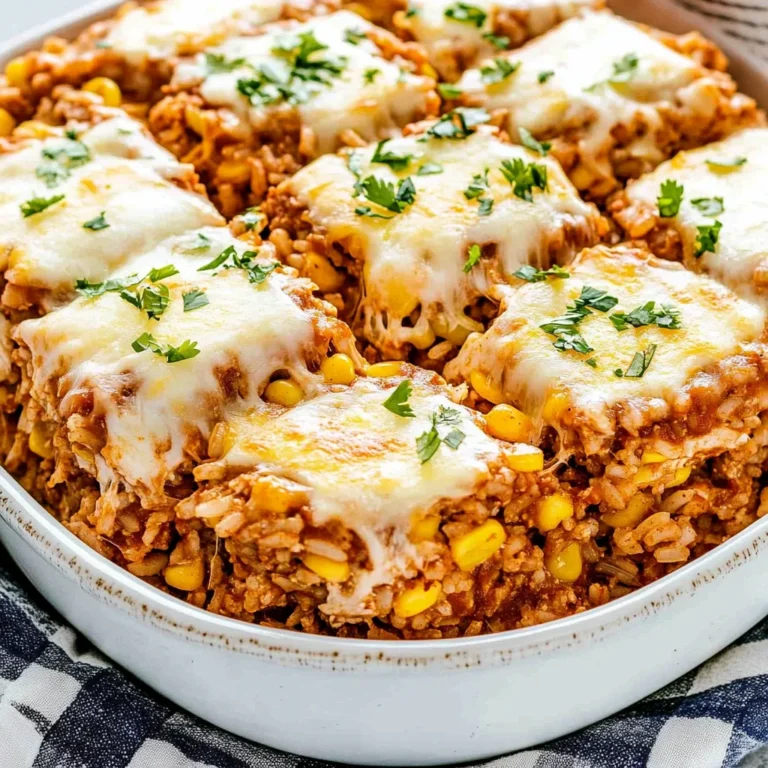 Chicken Enchilada Rice Casserole: Cheesy Delight for Dinner