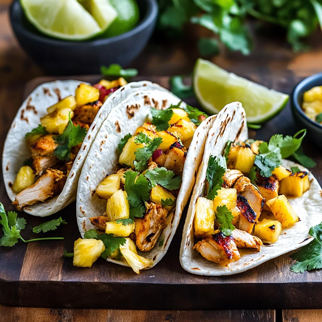 Chipotle Pineapple Chicken Tacos Recipe: Sweet and Spicy …