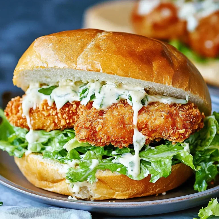 Crispy Chicken Caesar Sandwich: A Crunchy Delight!