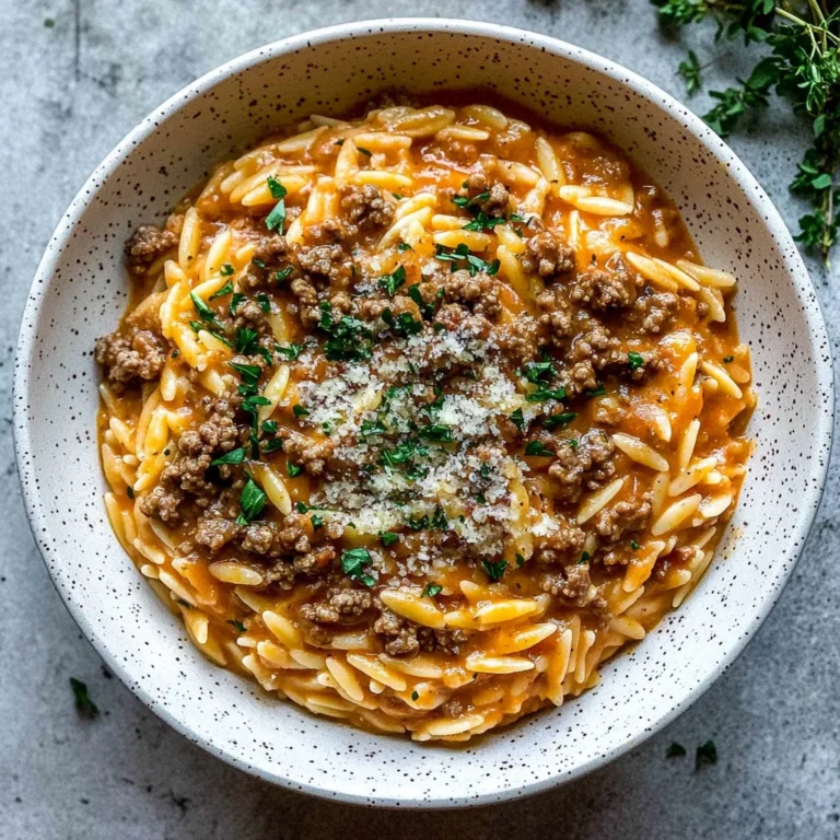 Ground Beef Orzo: Comfort in Every Bite