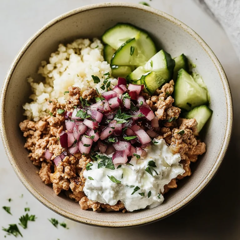 Healthy Greek Ground Chicken Bowls: Guilt-Free Indulgence