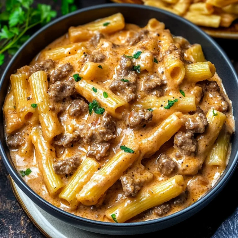 High Protein Creamy Beef Pasta Recipe for Quick Weeknight…