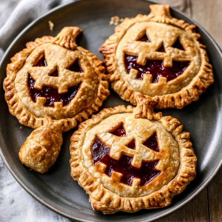 Jack-O-Lantern Hand Pies: Spookily Delicious Treats