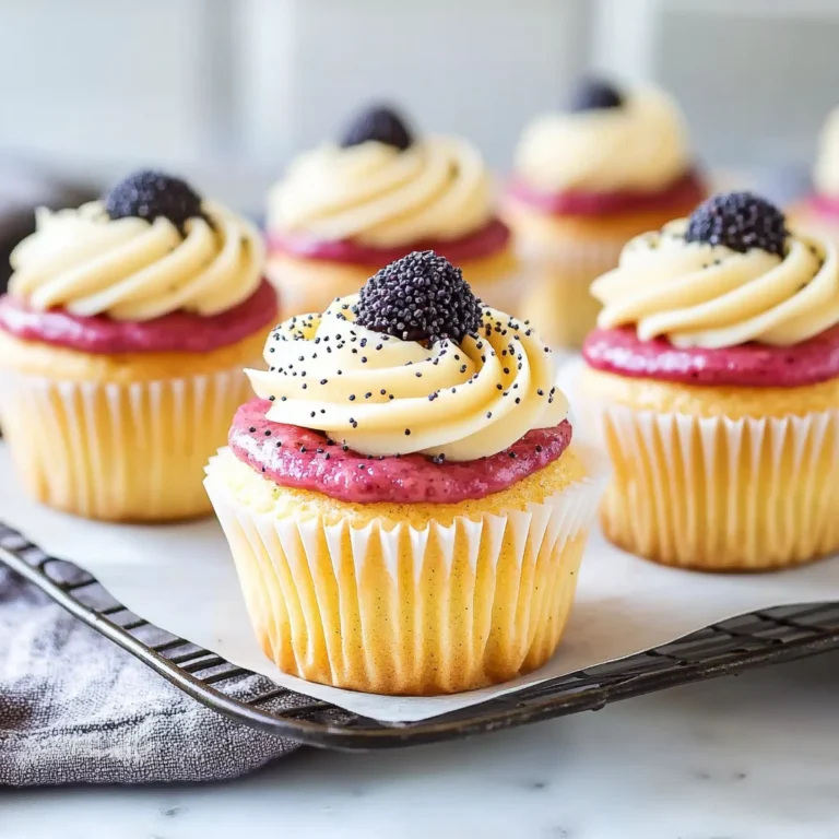 Lemon Poppy Seed Cupcakes: Zesty and Irresistible Treats