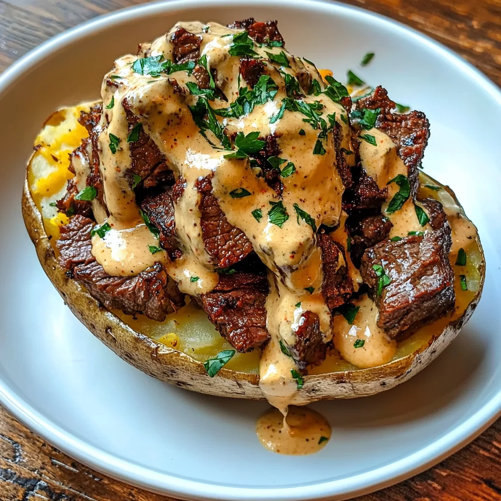 Loaded Steak Potato: Hearty and Satisfying Delight