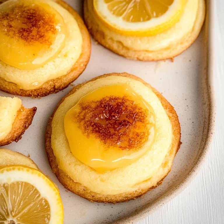 Luscious Lemon Curd Crème Brûlée Cookies: Pure Bliss Awaits