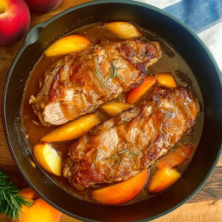 Peach Glazed Pork Tenderloin: Sweet and Juicy Delight