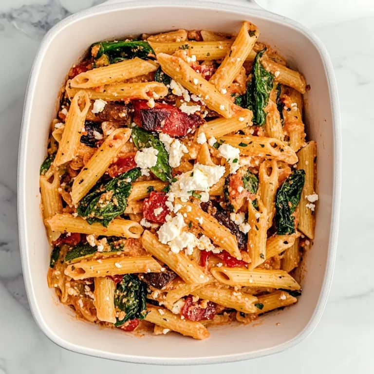 Roasted Veggie Pasta with Feta: Quick and Delicious Dinner